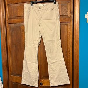 Brand new beige flare legged pants size 15 regular
